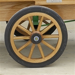 white oak wheels for country freezer ice cream machines with john deere engines